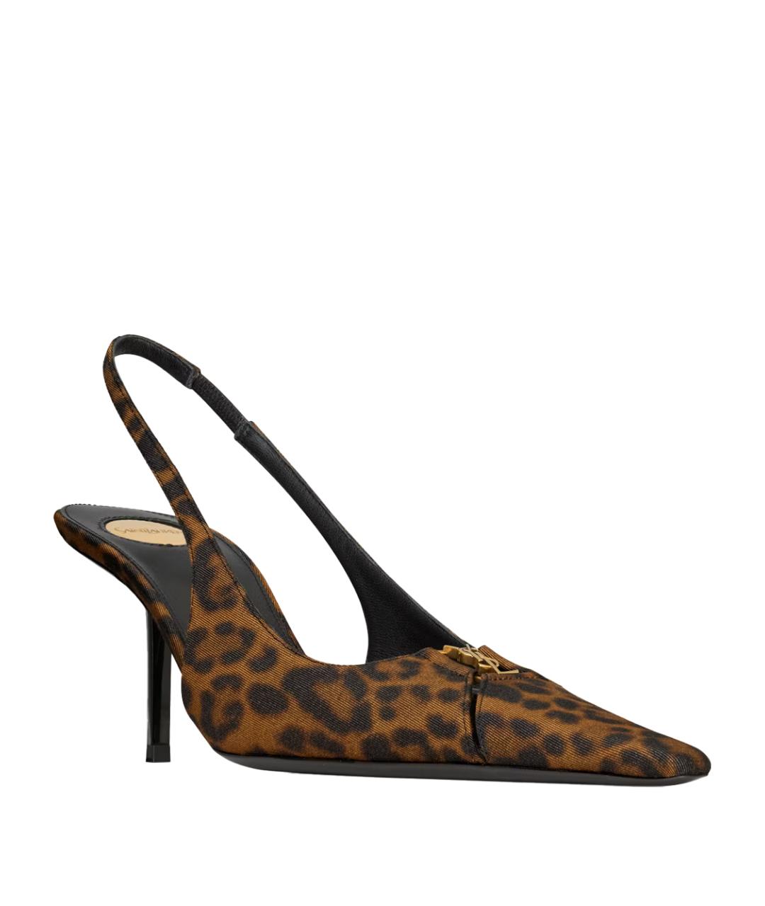SAINT LAURENT Мульти текстильные туфли, фото 3