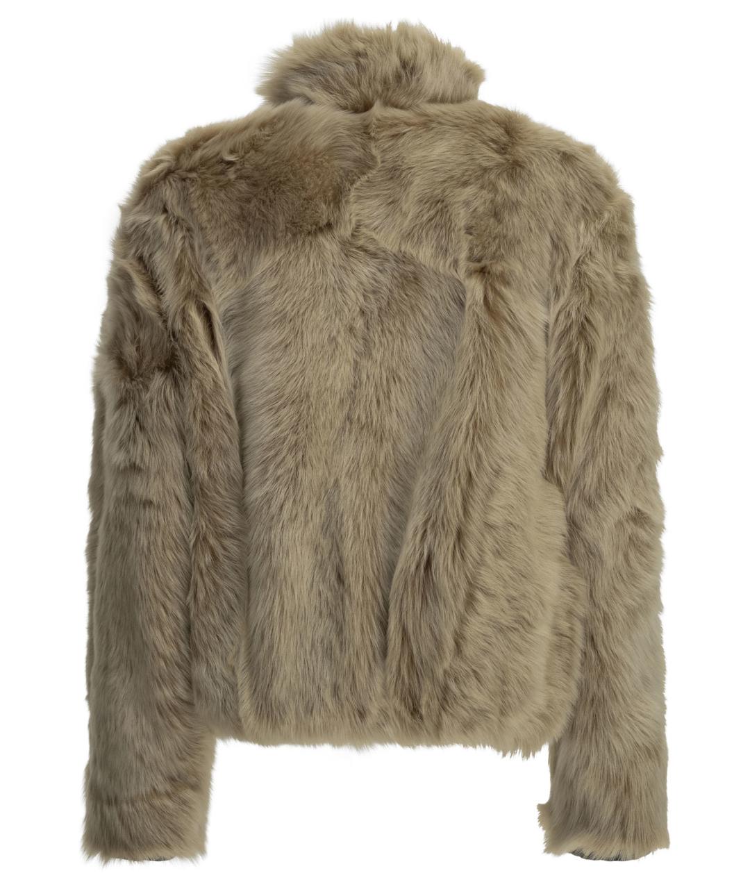 ISABEL MARANT Бежевая меховая шуба, фото 3