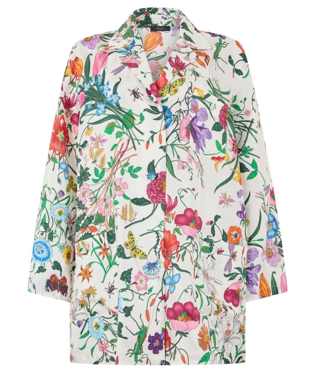 GUCCI Мульти шелковая рубашка, фото 1