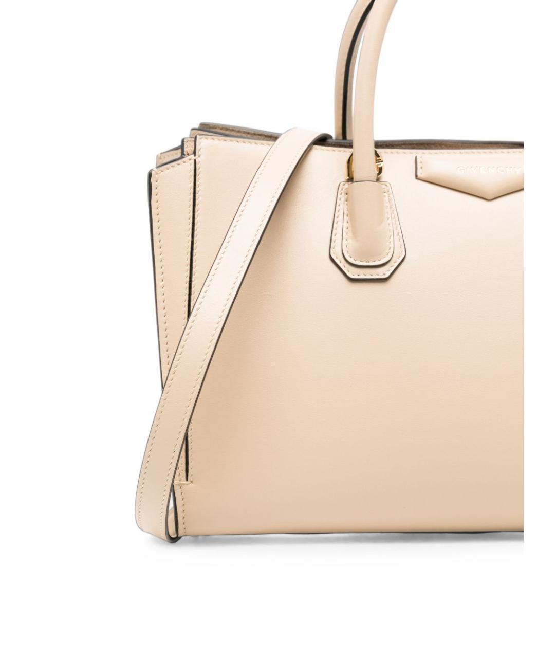 GIVENCHY Бежевая кожаная сумка тоут, фото 2