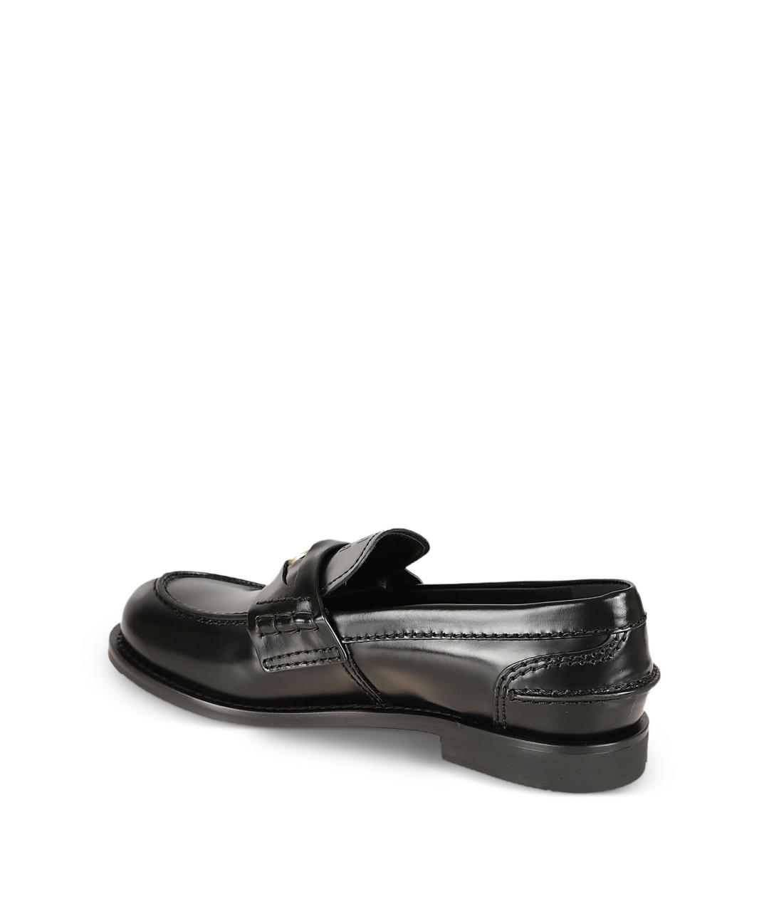 MIU MIU Черные кожаные лоферы, фото 2