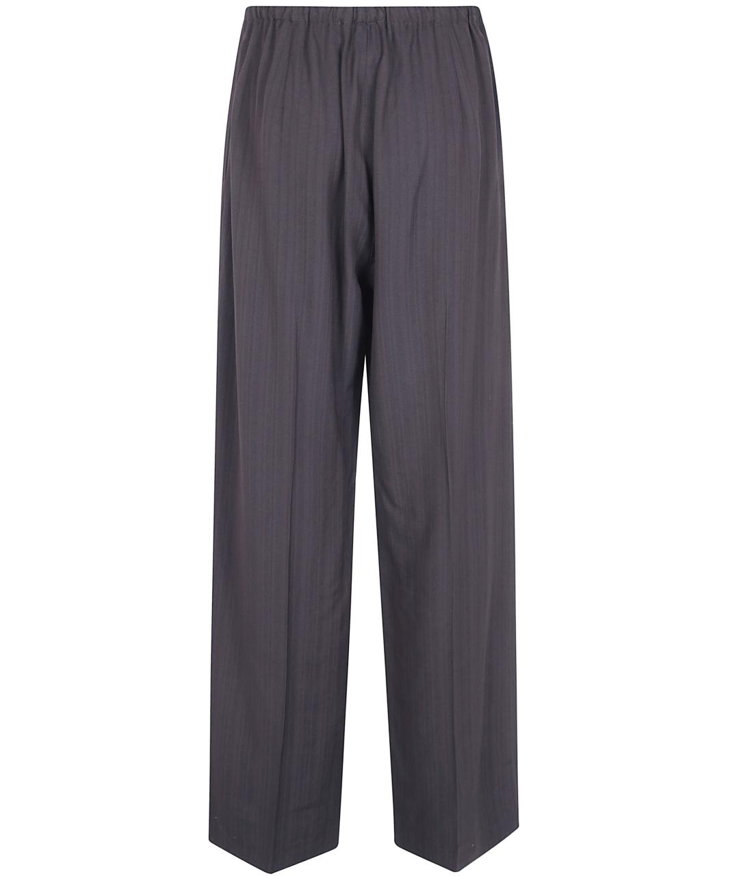 DRIES VAN NOTEN Коричневые хлопковые прямые брюки, фото 2