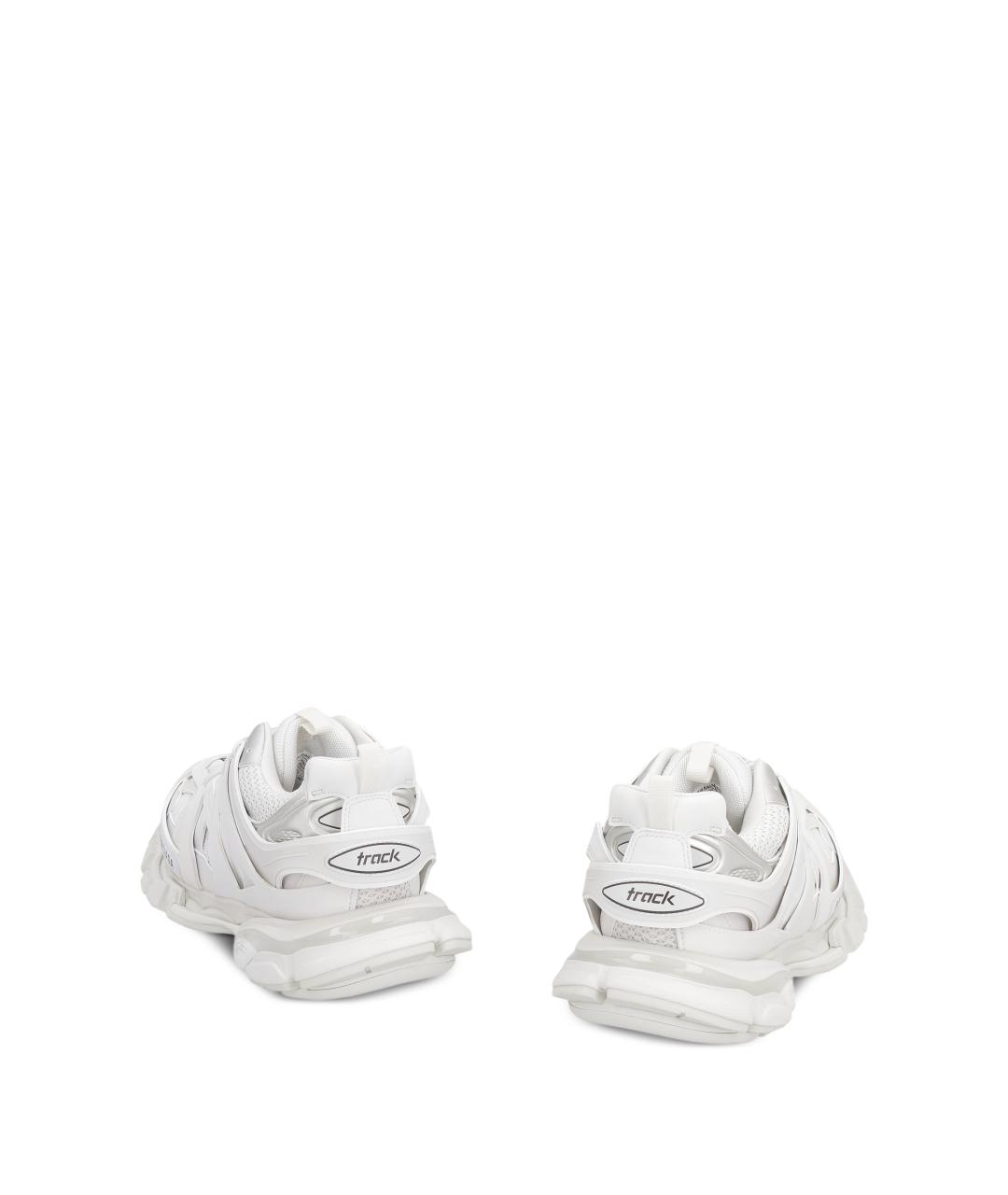 BALENCIAGA Белые синтетические низкие кроссовки / кеды, фото 4