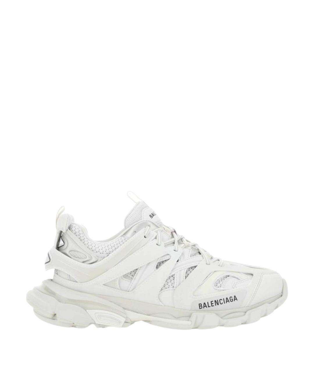 BALENCIAGA Белые синтетические низкие кроссовки / кеды, фото 1