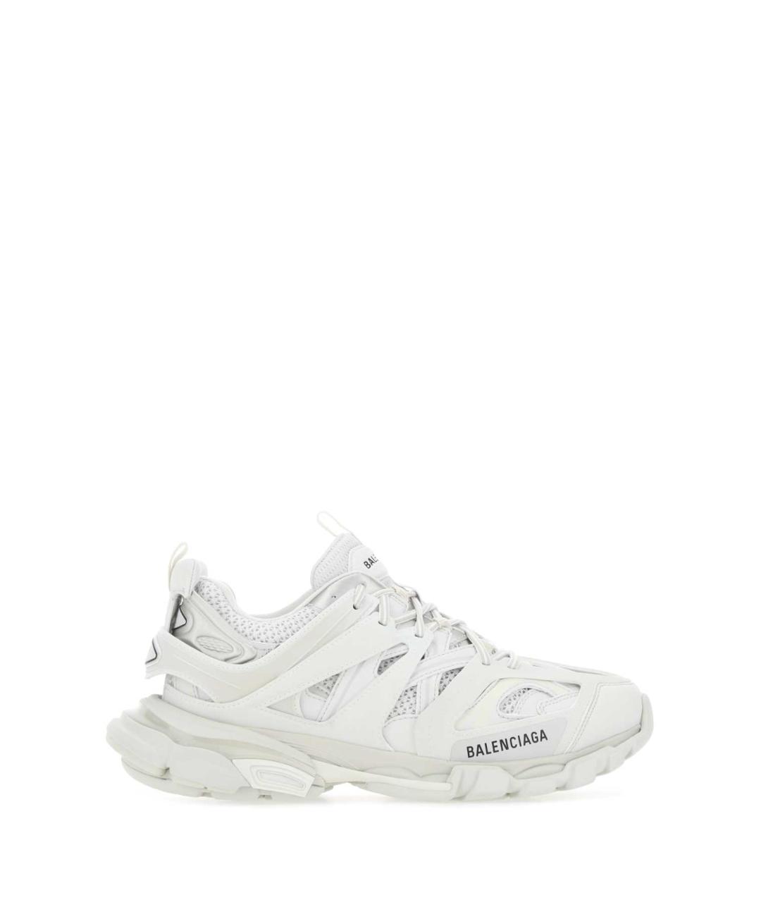 BALENCIAGA Белые синтетические низкие кроссовки / кеды, фото 6
