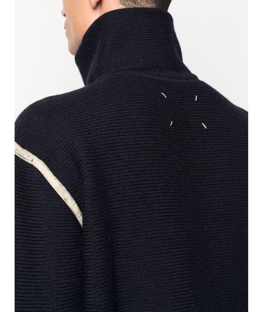 MAISON MARGIELA Темно-синий шерстяной джемпер / свитер, фото 5