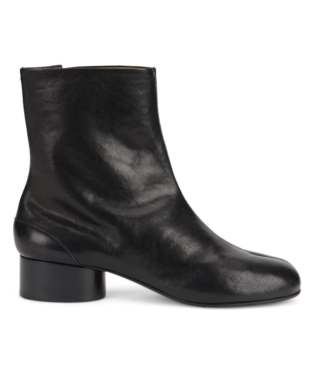 MAISON MARGIELA Черные кожаные ботильоны, фото 2