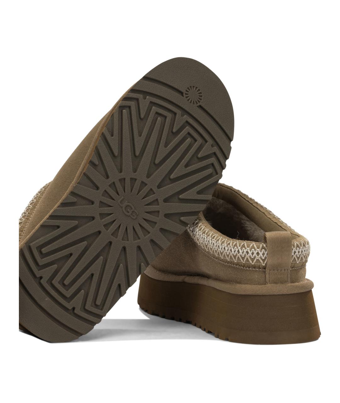 UGG Коричневые замшевые сабо, фото 5