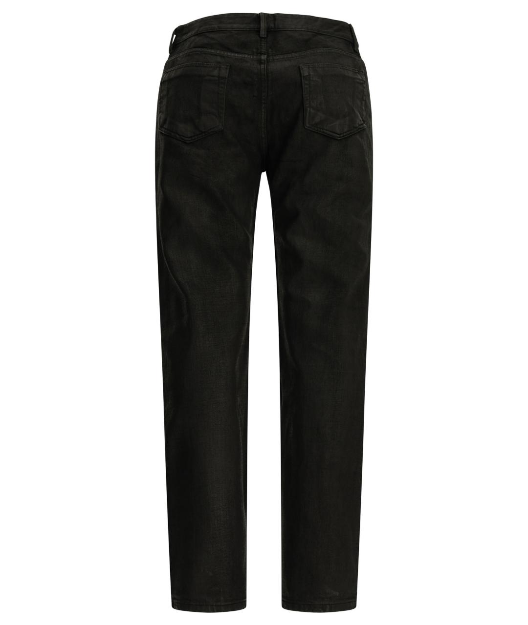 RICK OWENS DRKSHDW Черные хлопковые прямые джинсы, фото 2