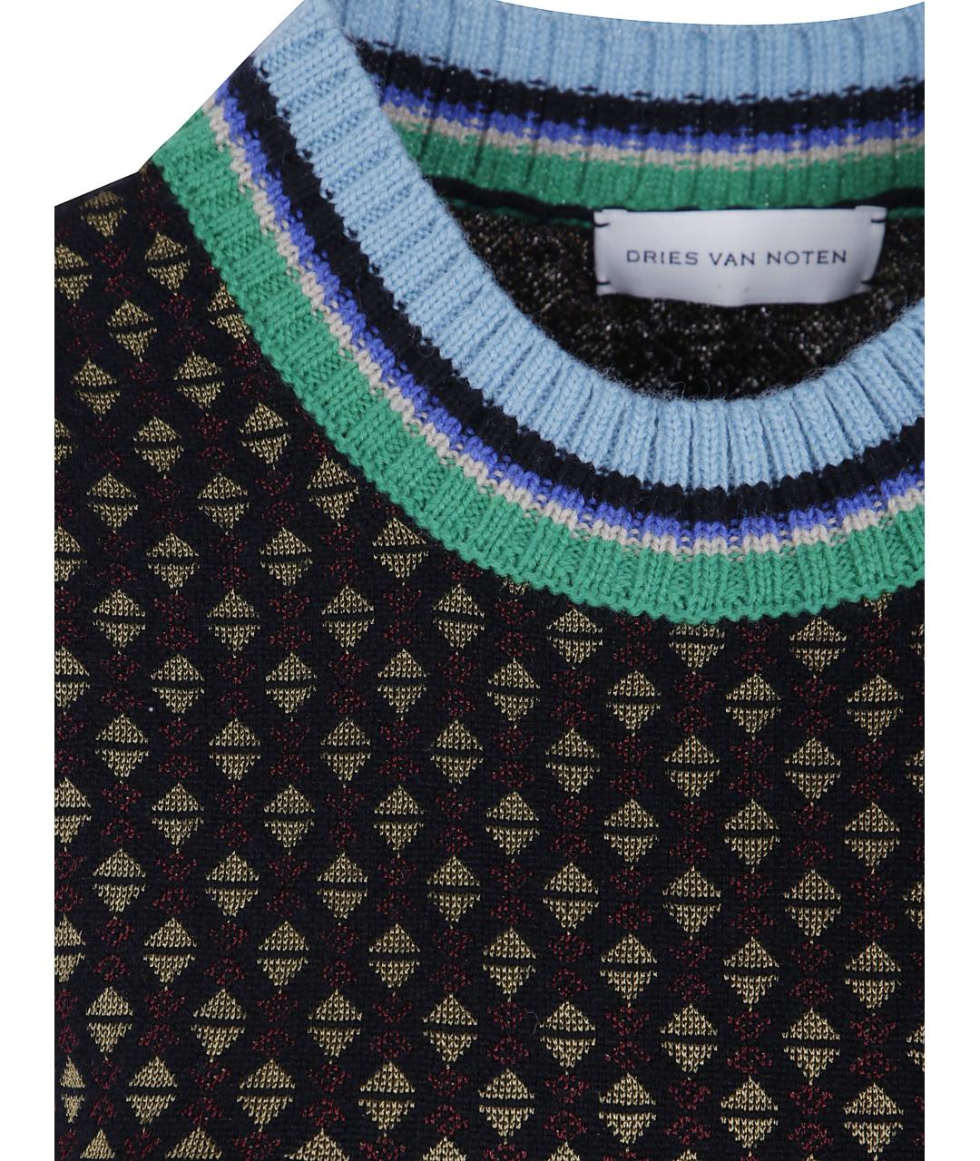 DRIES VAN NOTEN Мульти шерстяная жилетка, фото 3