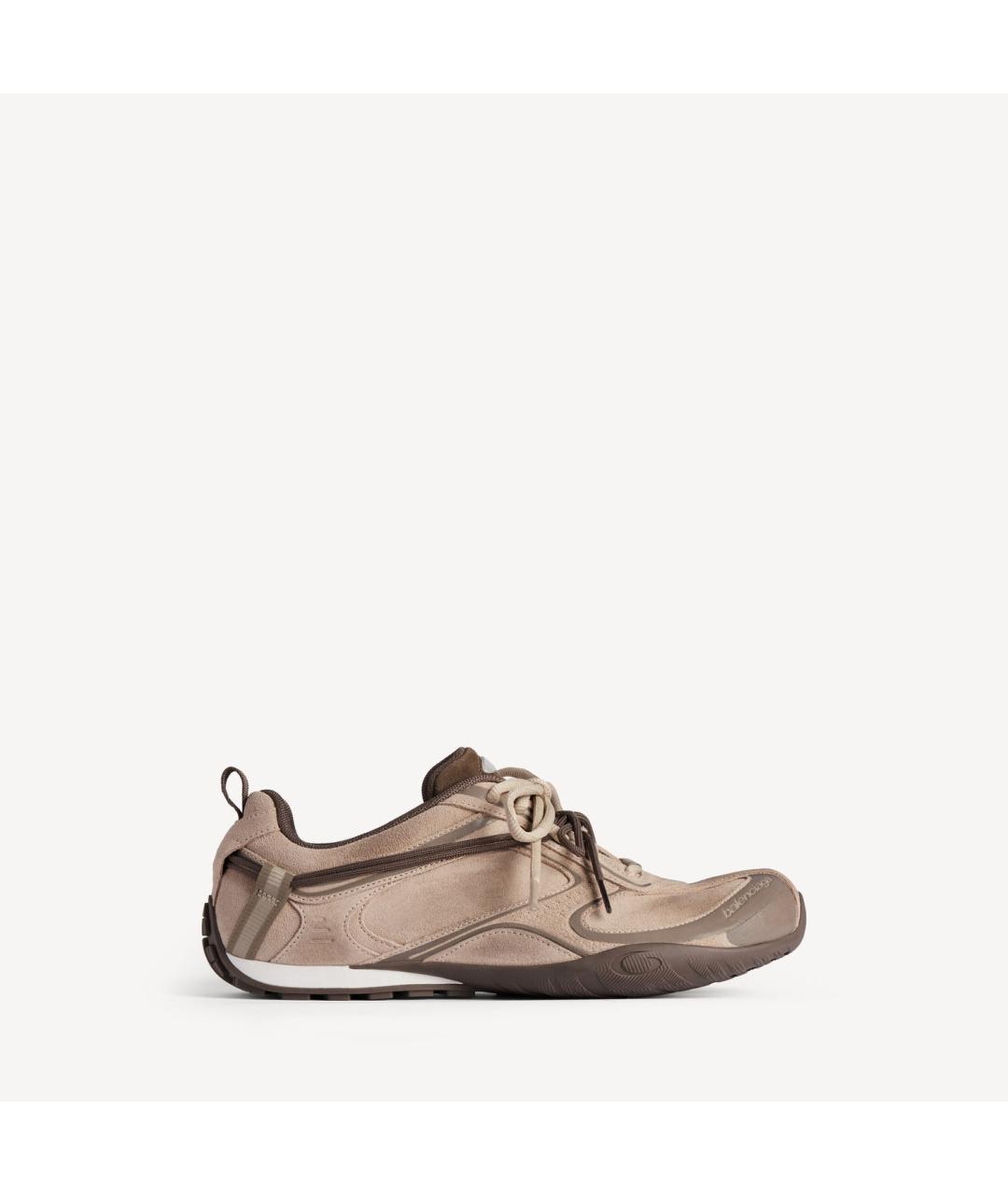 BALENCIAGA Бежевые кроссовки, фото 4