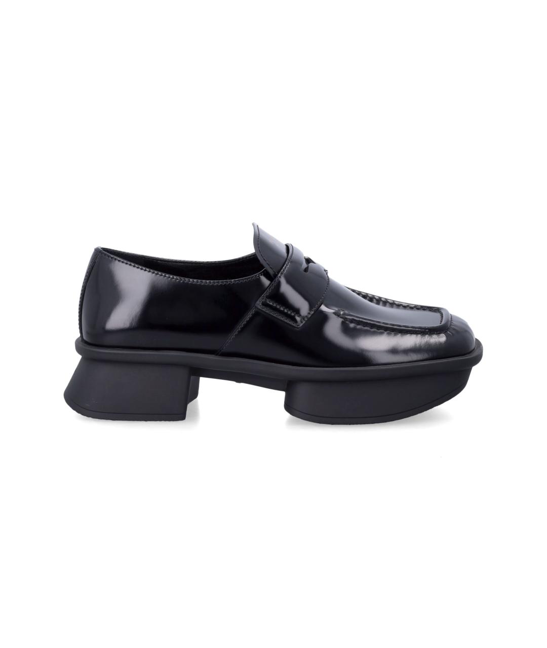 PRADA Черные кожаные лоферы, фото 4