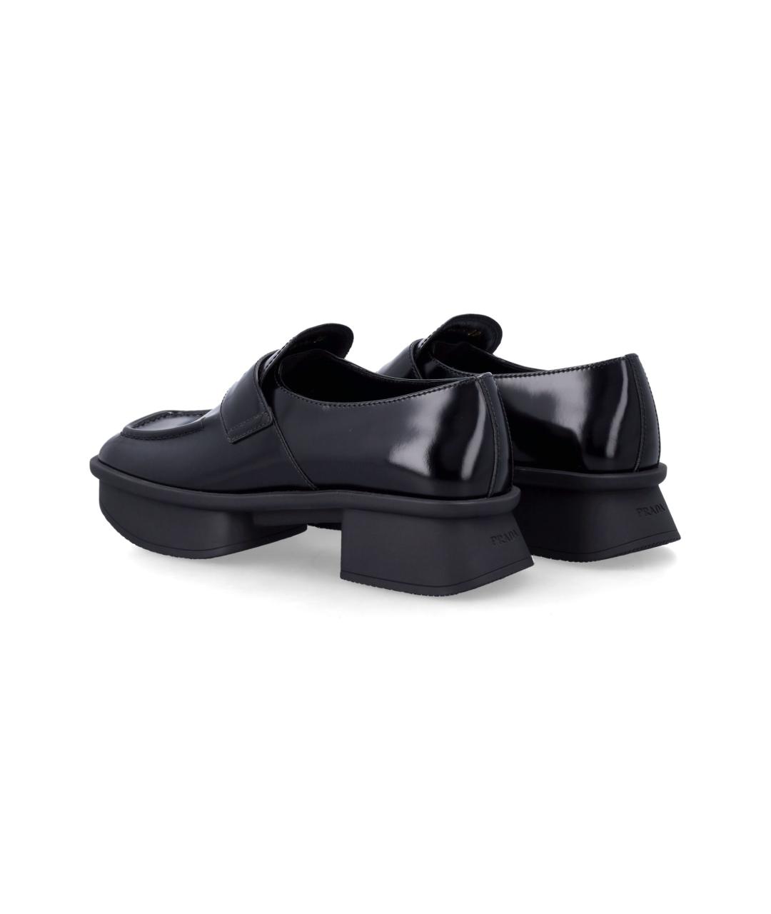 PRADA Черные кожаные лоферы, фото 3