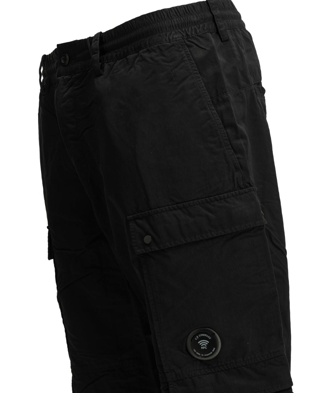CP COMPANY Черные полиамидовые повседневные брюки, фото 4