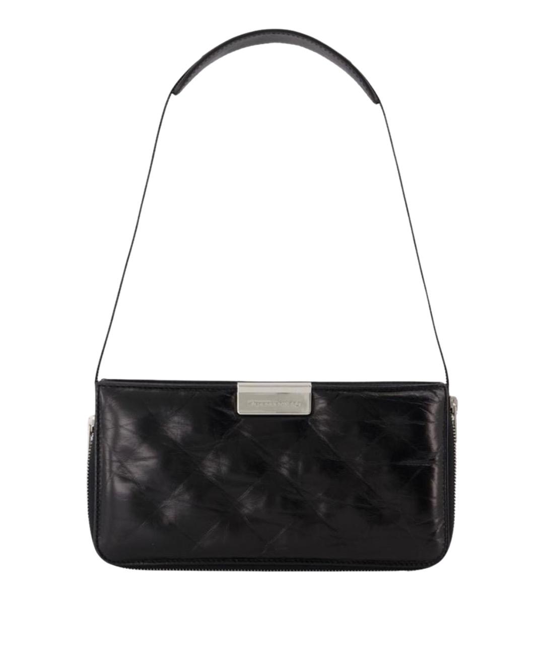 ALEXANDER WANG Черная кожаная сумка через плечо, фото 1