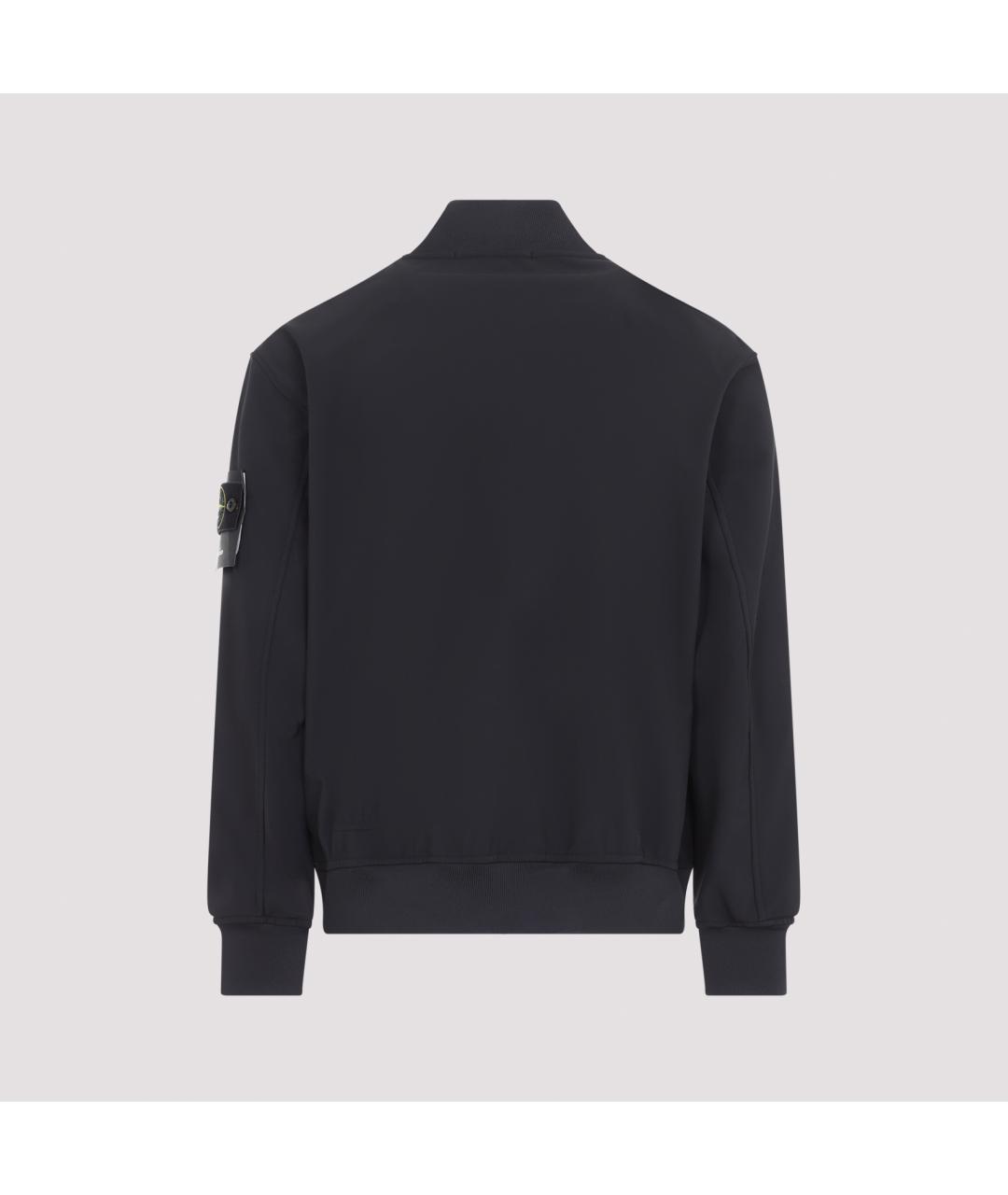 STONE ISLAND Черная полиэстеровая куртка, фото 3