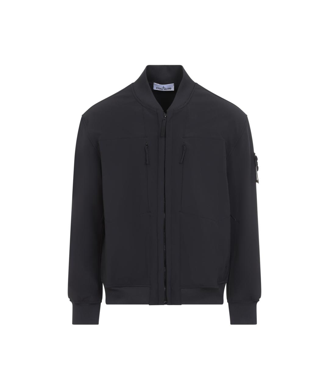 STONE ISLAND Черная полиэстеровая куртка, фото 1