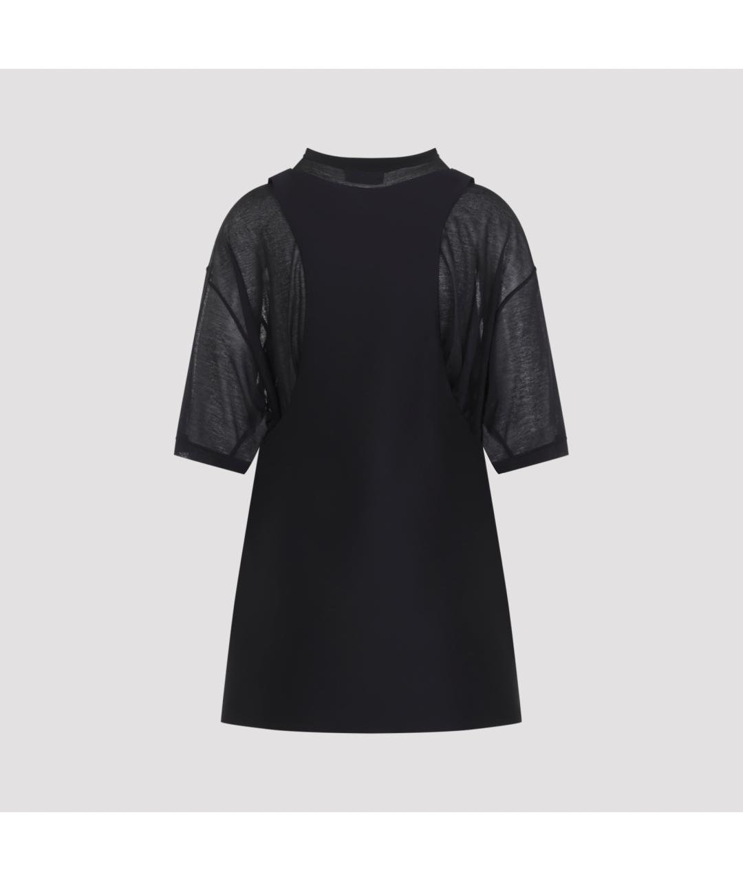 BALENCIAGA Черное шерстяное повседневное платье, фото 3