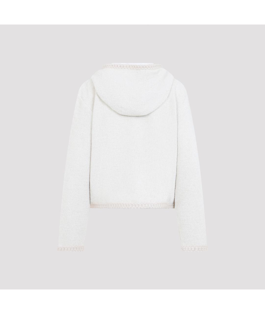 MONCLER Белая полиэстеровая куртка, фото 2