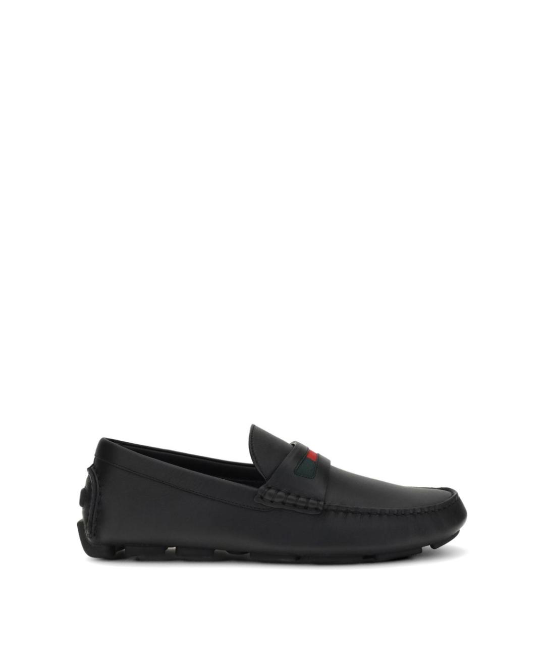 GUCCI Черные кожаные мокасины, фото 5