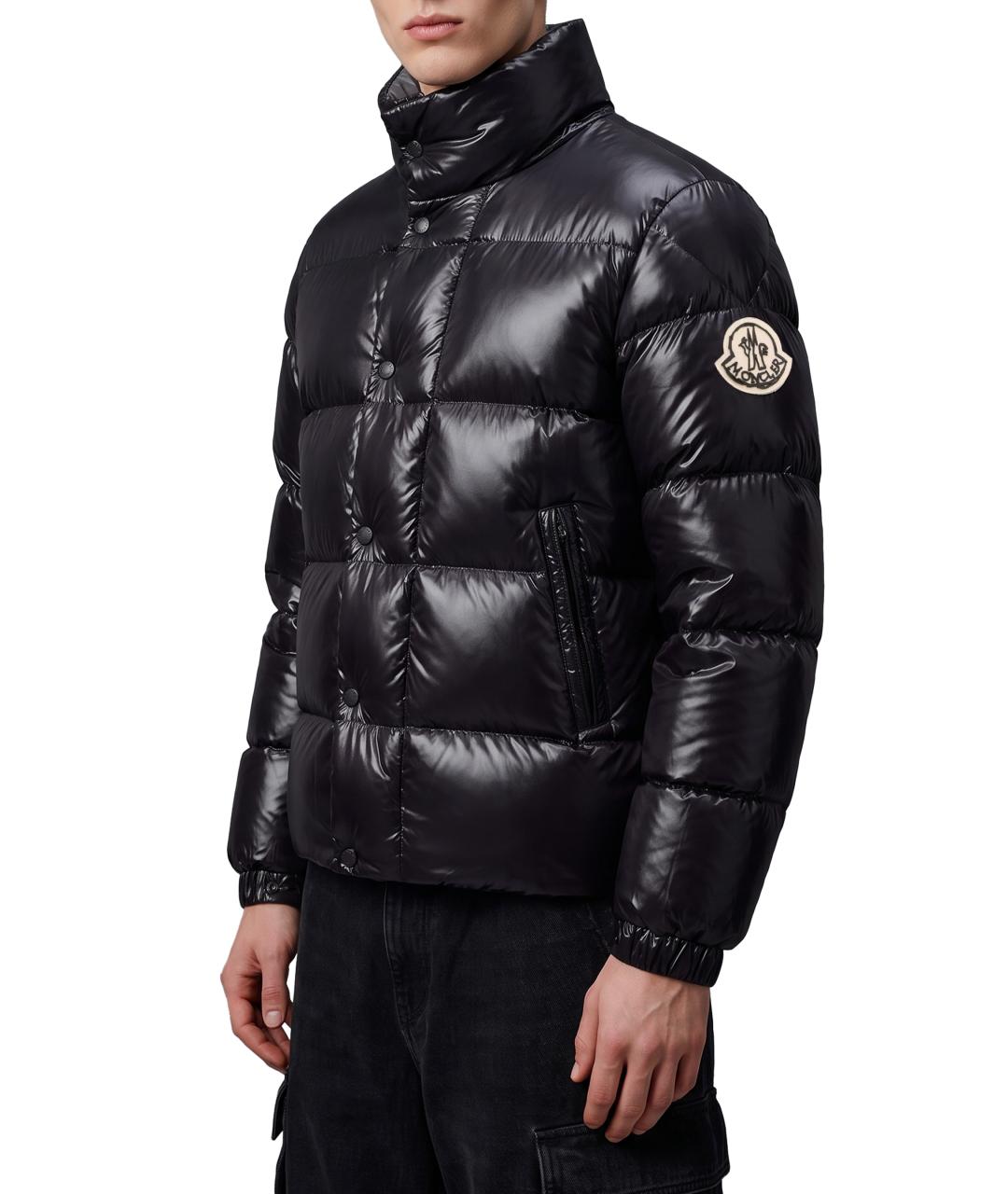 MONCLER Черная полиамидовая куртка, фото 2