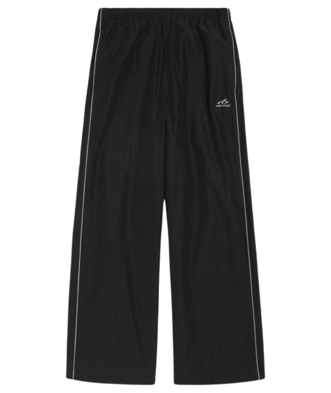 BALENCIAGA Черные хлопковые повседневные брюки, фото 1
