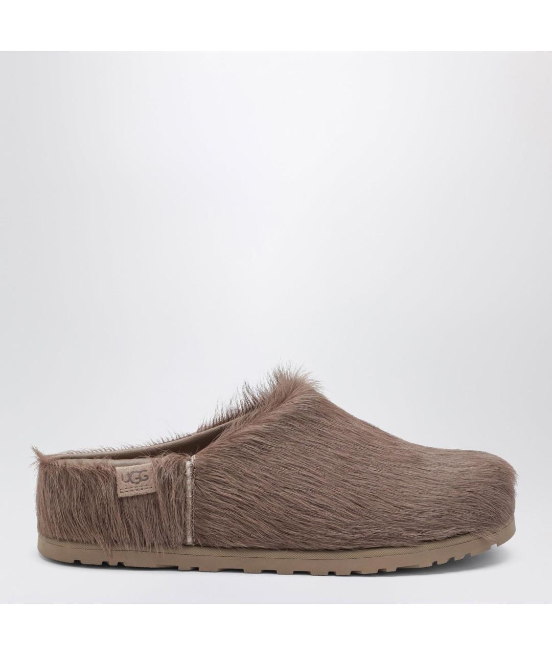 UGG Коричневые кожаные сабо, фото 3