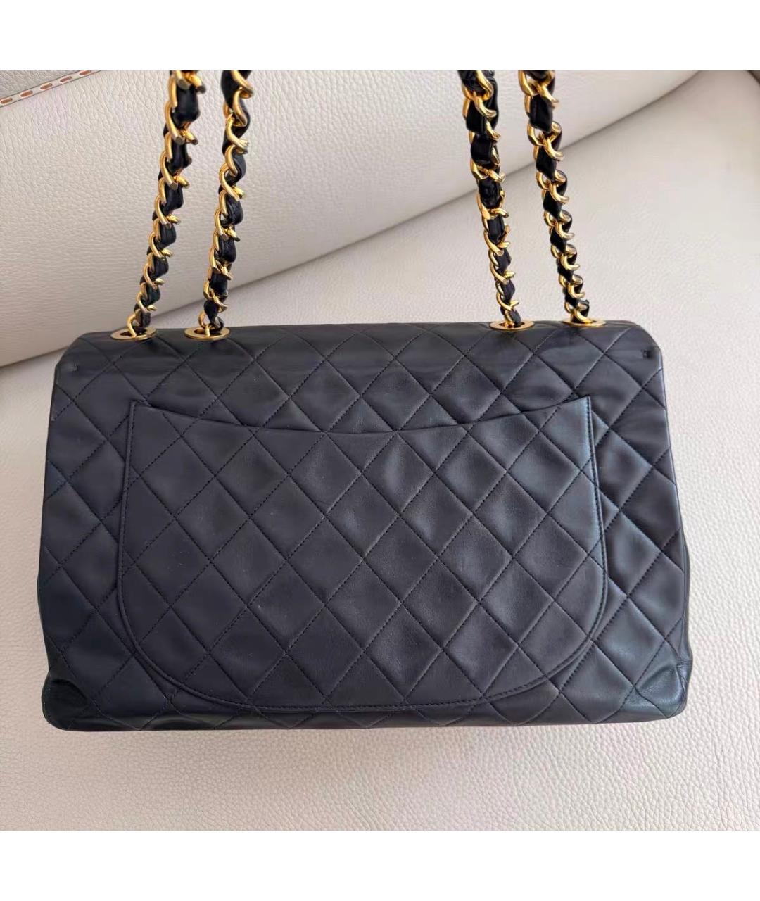 CHANEL Черная кожаная сумка через плечо, фото 3