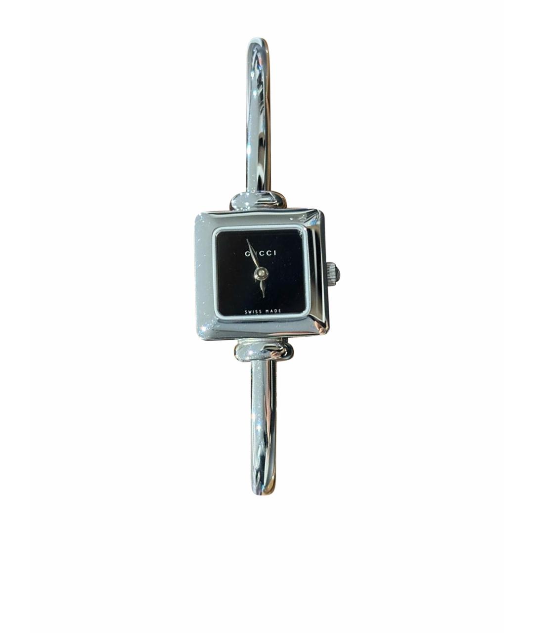 GUCCI Серебряные стальные часы, фото 1