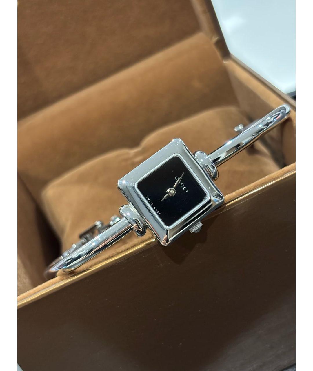 GUCCI Серебряные стальные часы, фото 6