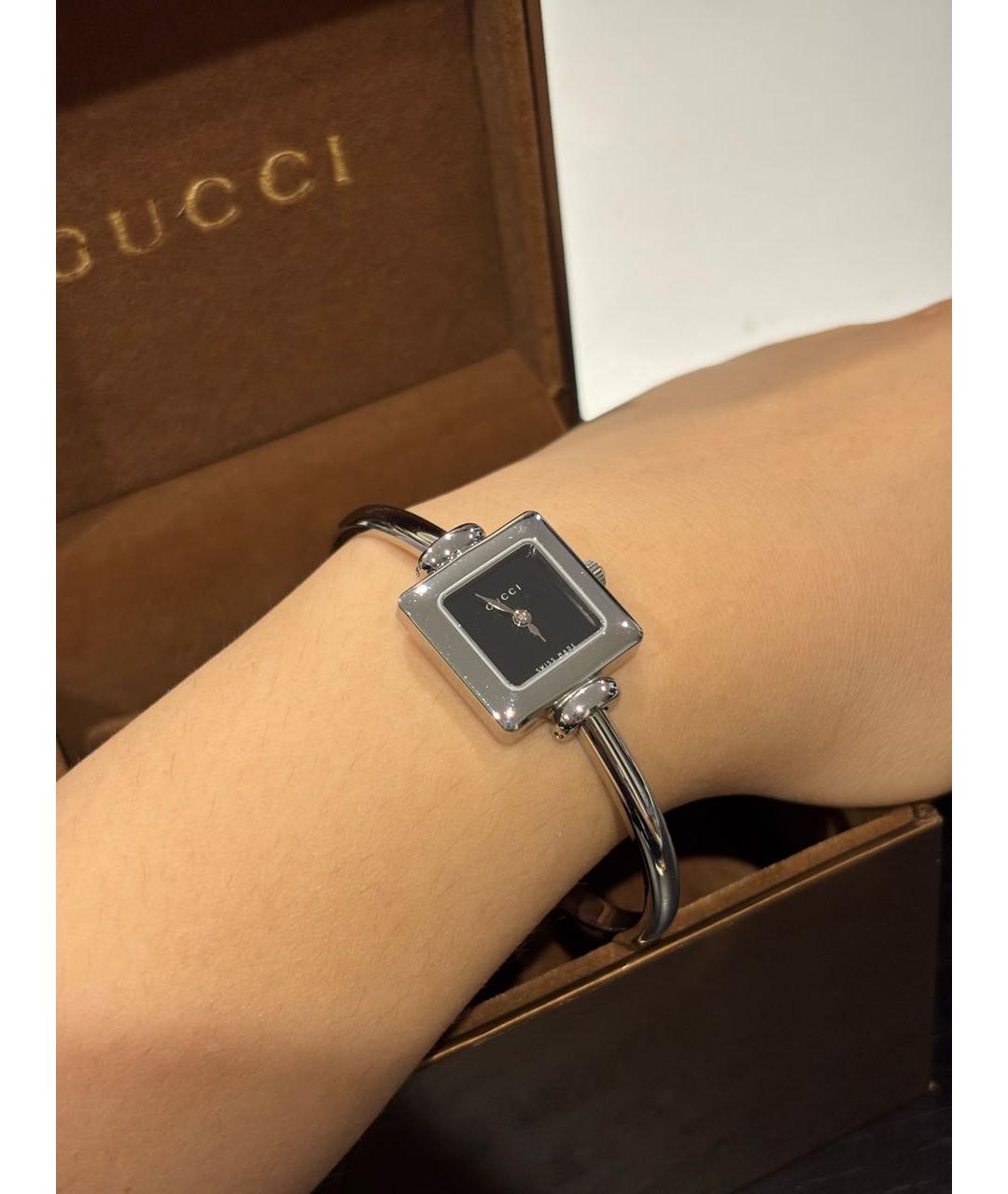 GUCCI Серебряные стальные часы, фото 7