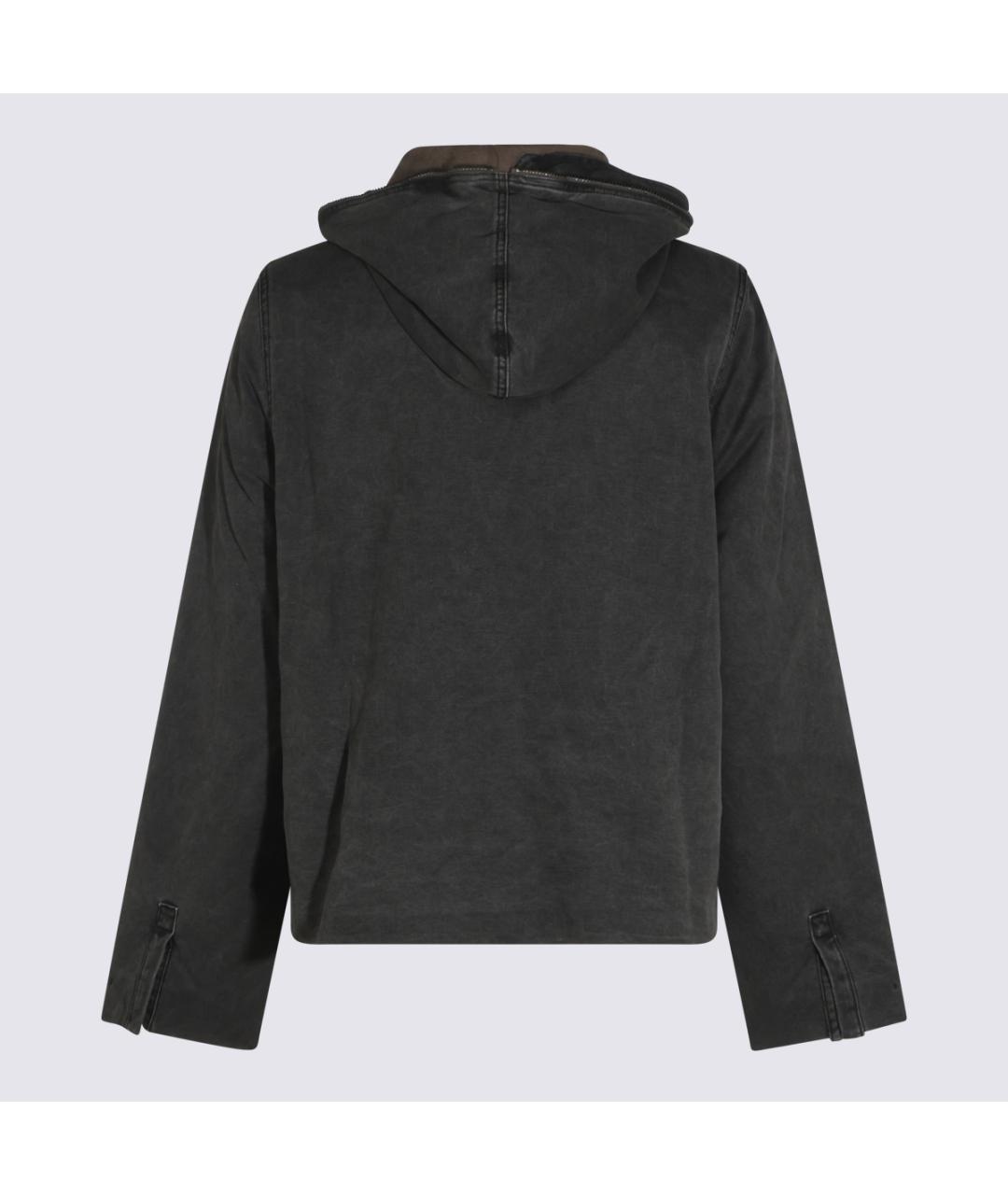 RICK OWENS DRKSHDW Антрацитовая хлопковая куртка, фото 2