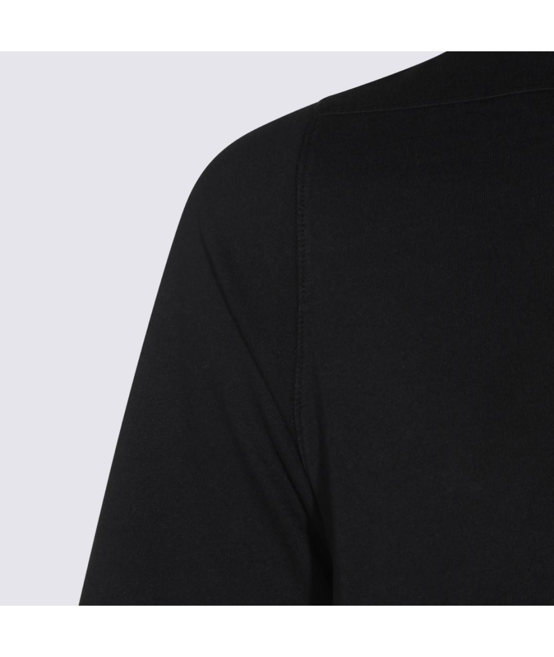 RICK OWENS DRKSHDW Черная хлопковая футболка, фото 4