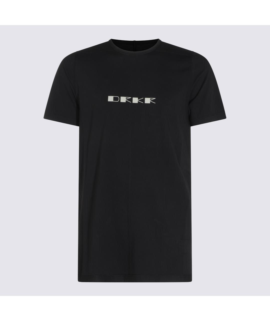 RICK OWENS DRKSHDW Черная хлопковая футболка, фото 5