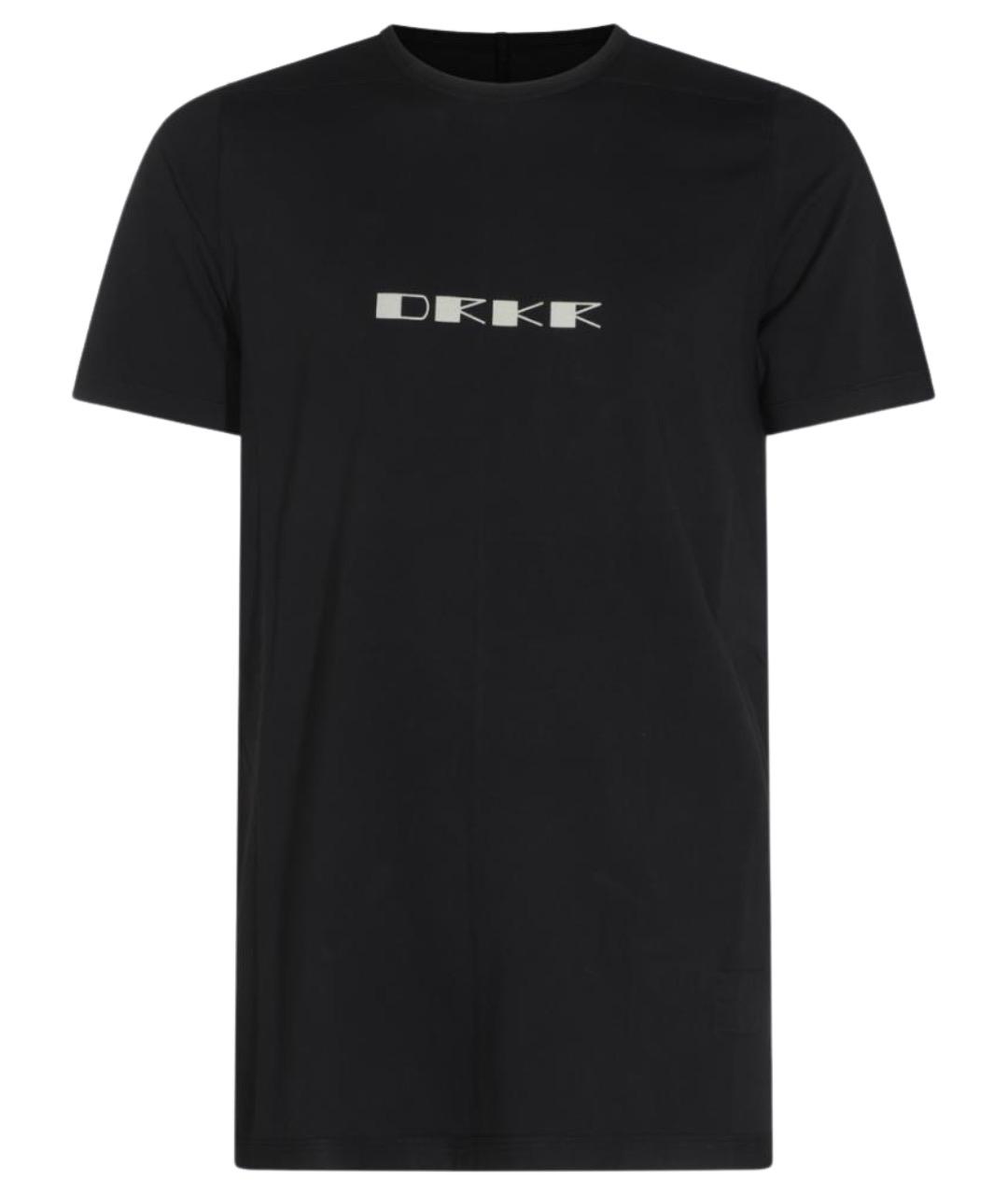 RICK OWENS DRKSHDW Черная хлопковая футболка, фото 1