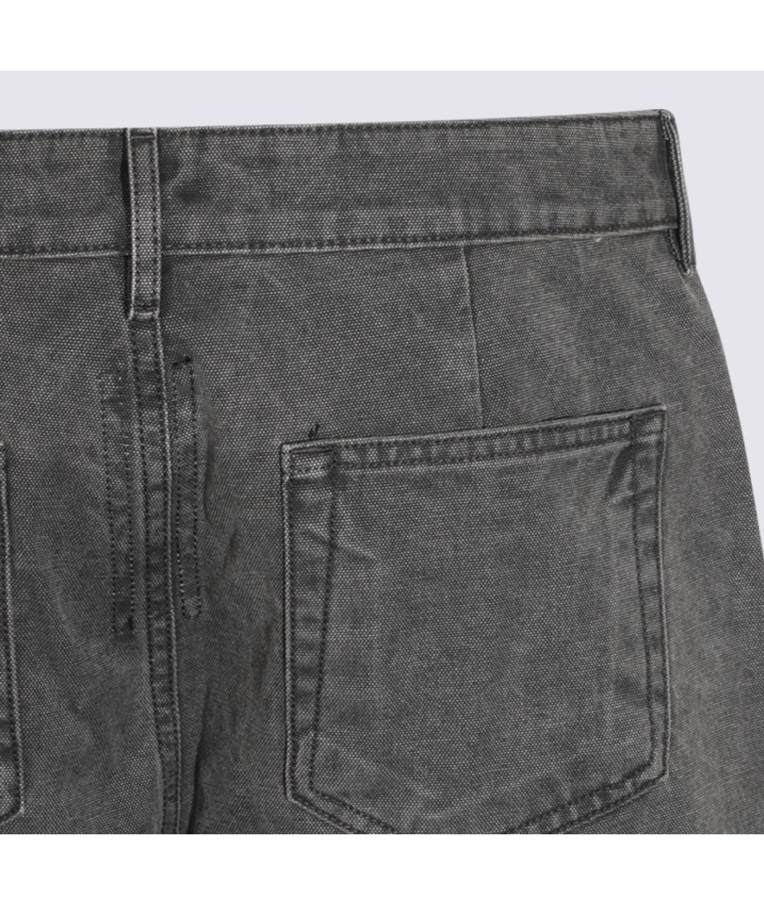 RICK OWENS DRKSHDW Антрацитовые хлопковые прямые джинсы, фото 5