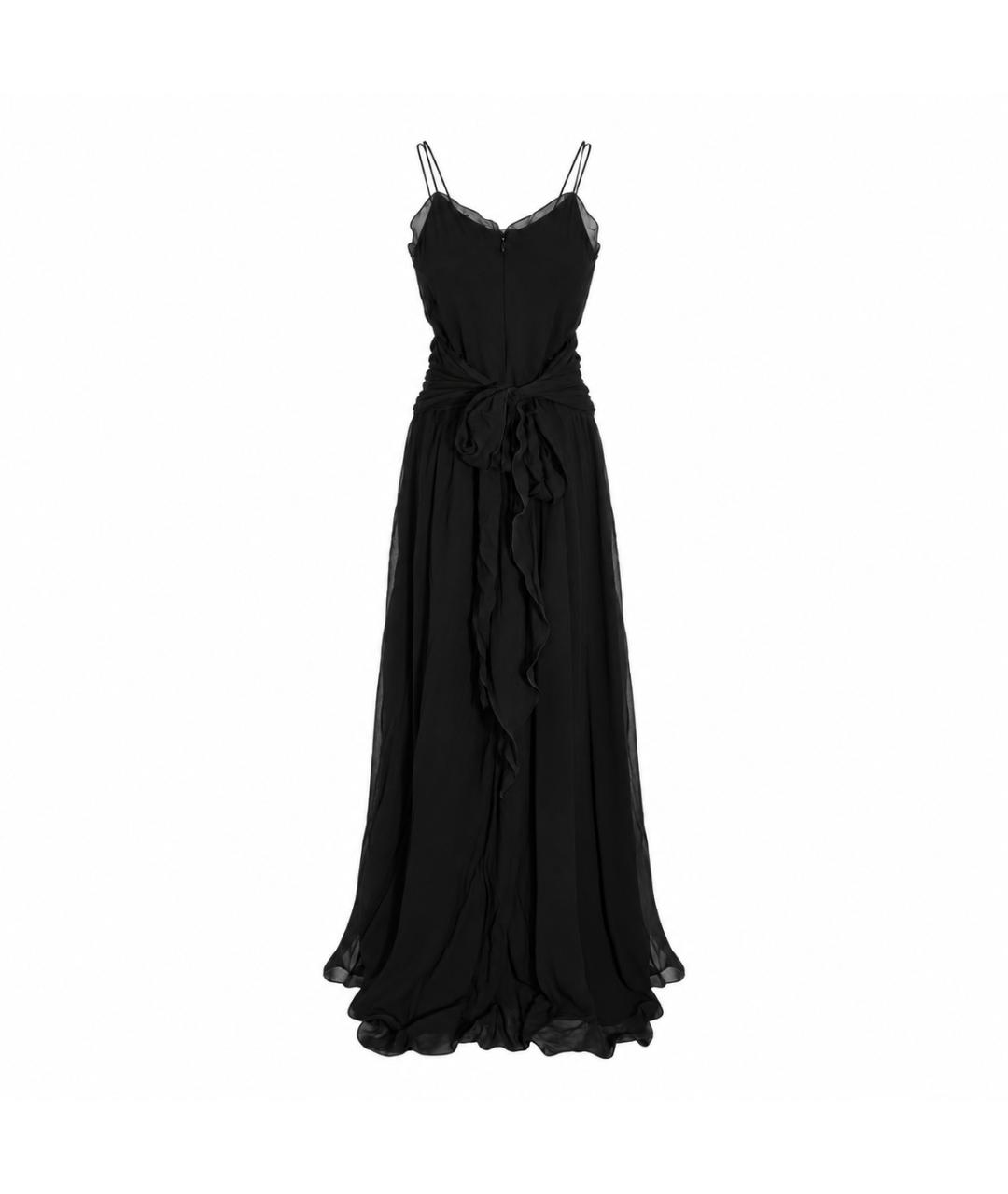 BLUMARINE Черное вискозное вечернее платье, фото 2