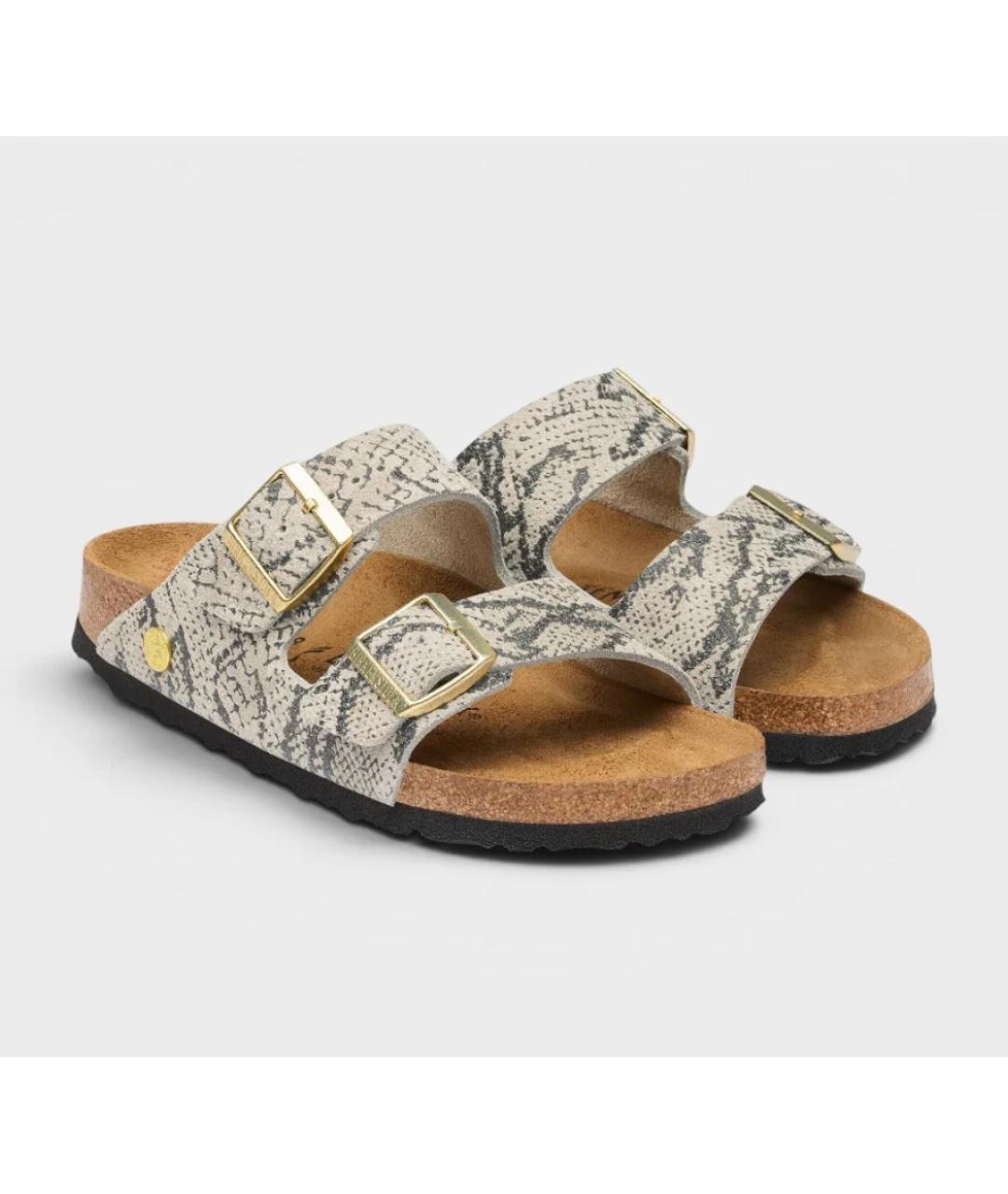 BIRKENSTOCK Мульти замшевые сандалии, фото 3