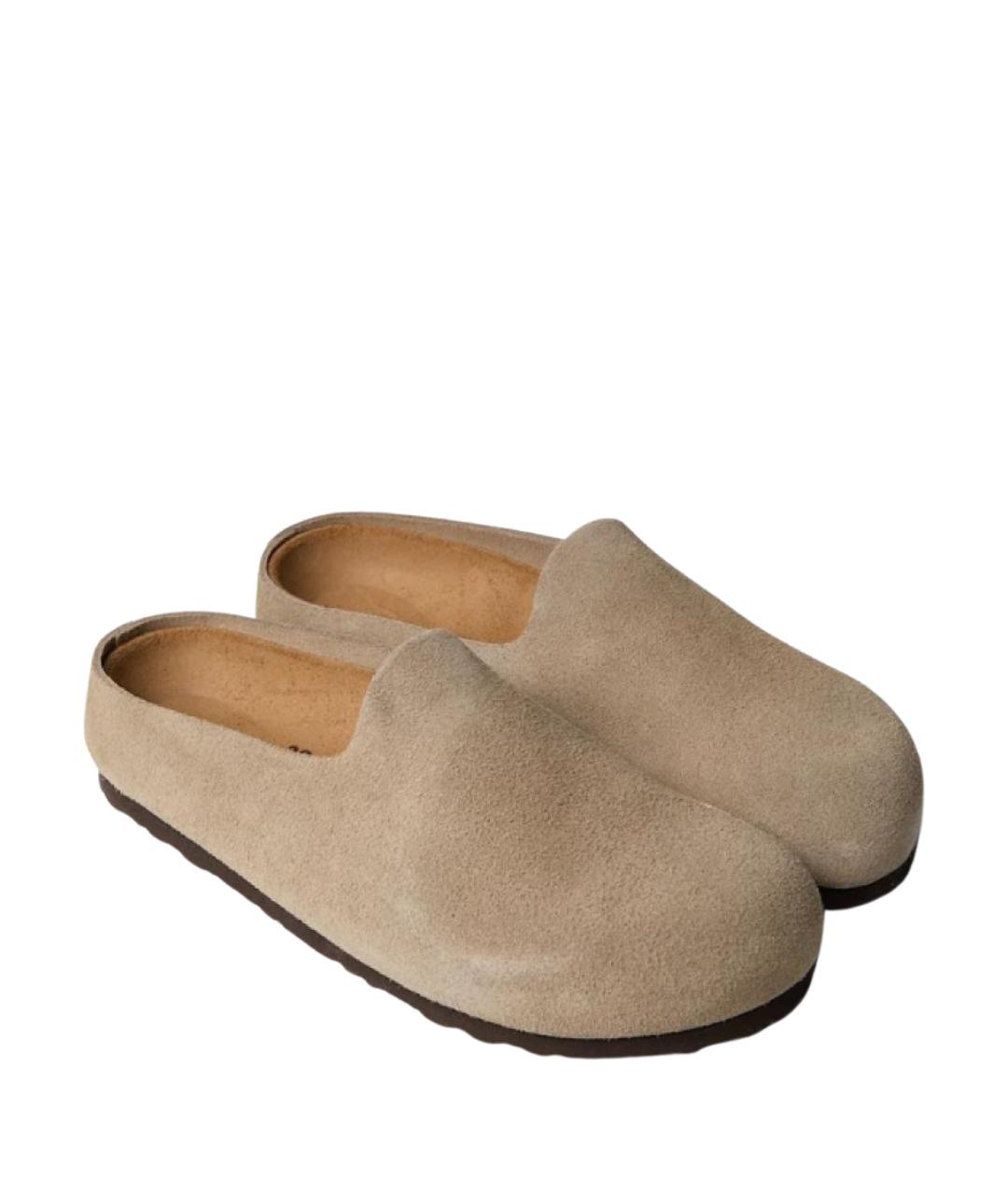 BIRKENSTOCK Серые замшевые мюли, фото 3