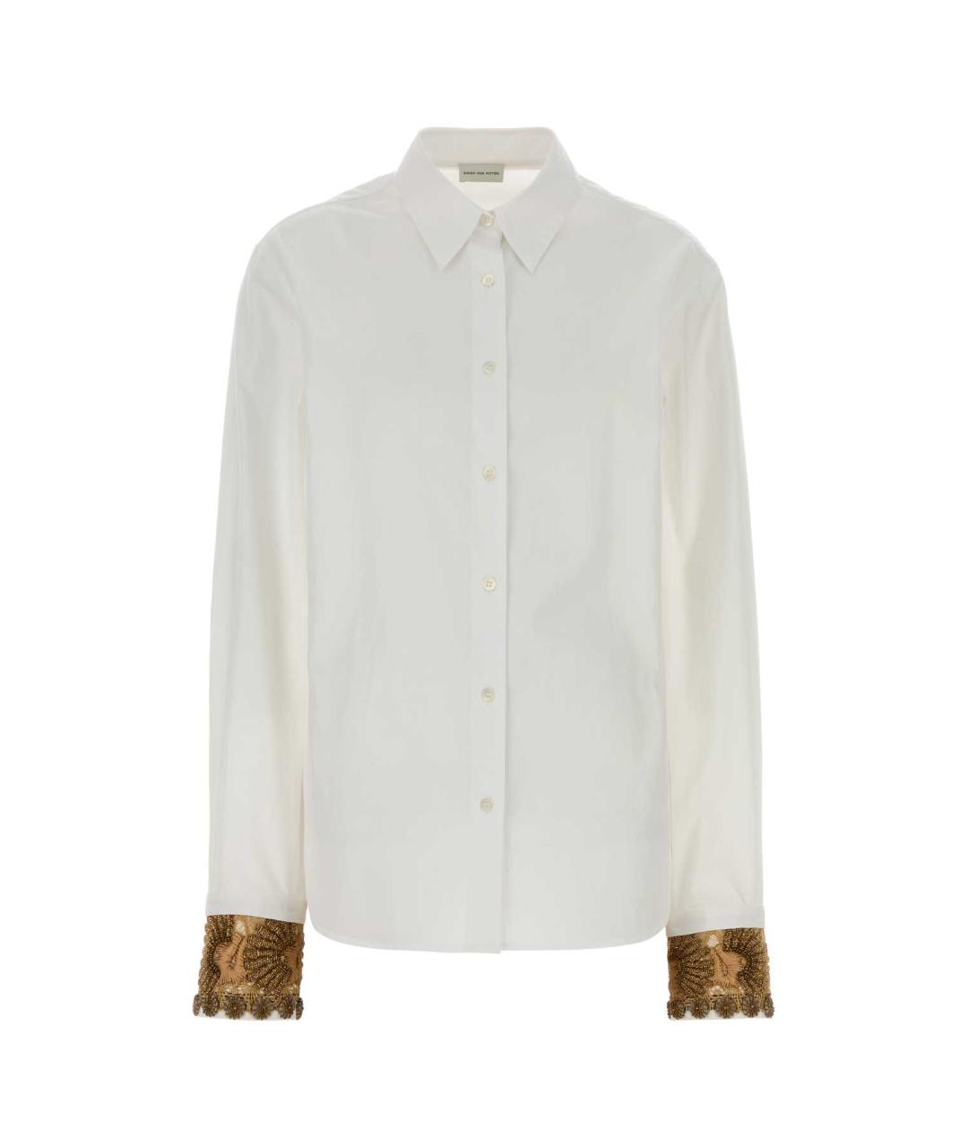 DRIES VAN NOTEN Белая хлопковая рубашка, фото 1