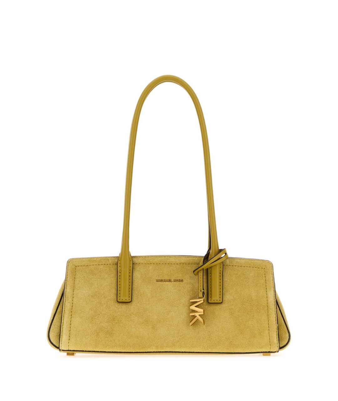 MICHAEL KORS Желтая кожаная сумка с короткими ручками, фото 1