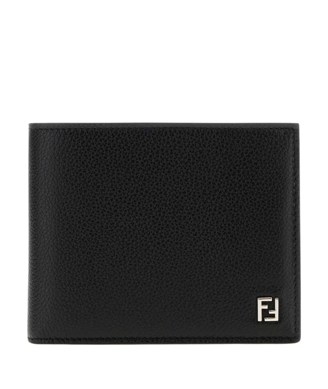 FENDI Черный кожаный кошелек, фото 1