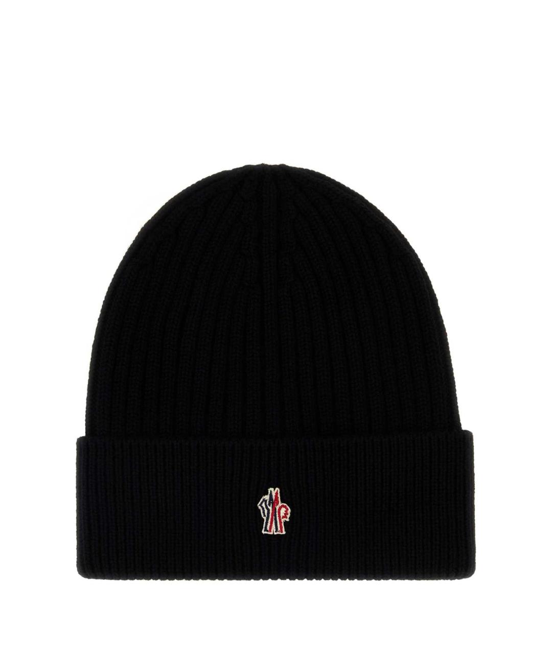 MONCLER GRENOBLE Черная шерстяная шапка, фото 1
