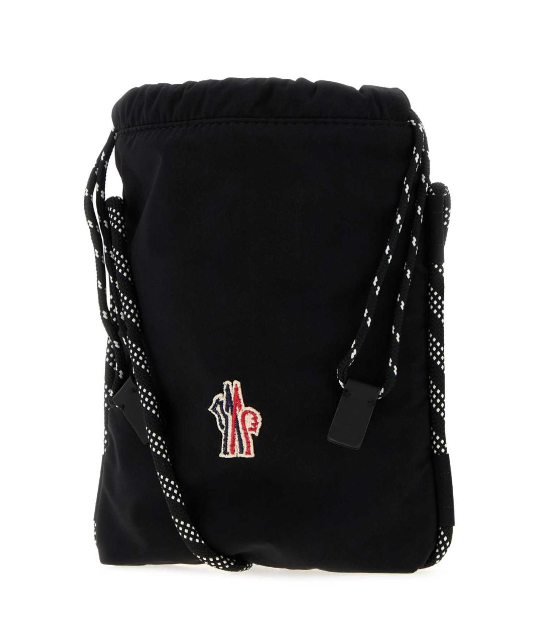 MONCLER GRENOBLE Черная синтетическая сумка на плечо, фото 2