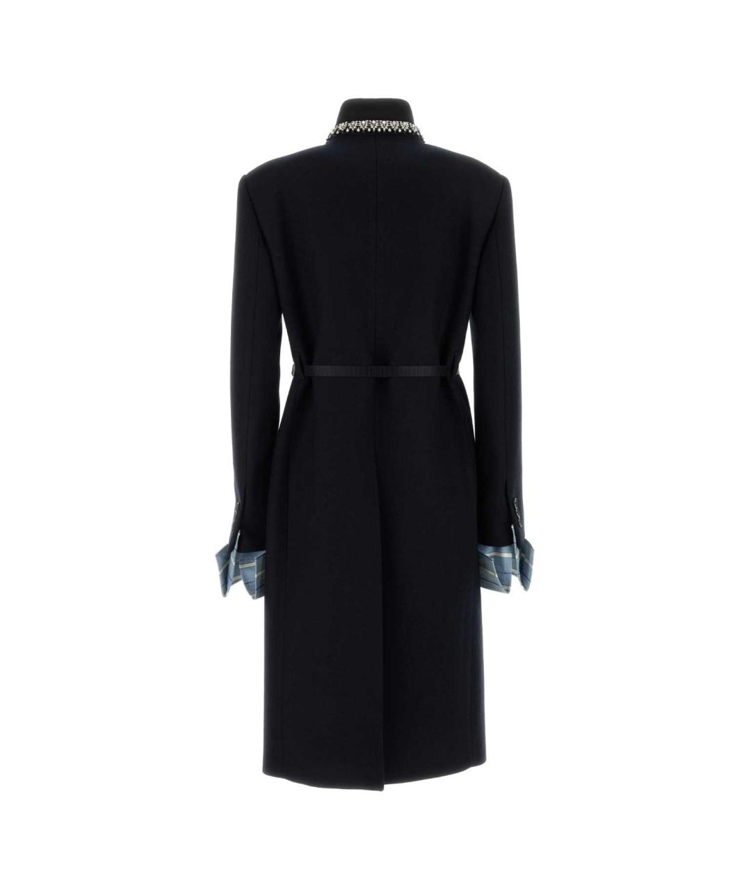 PRADA Синее шерстяное пальто, фото 2