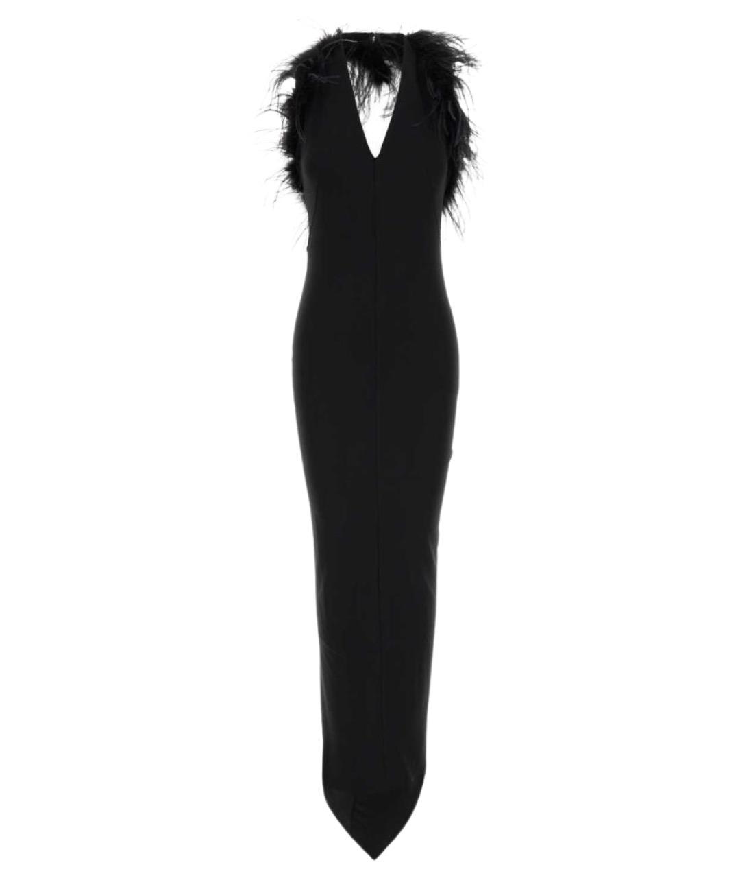 BLUMARINE Черное ацетатное вечернее платье, фото 1