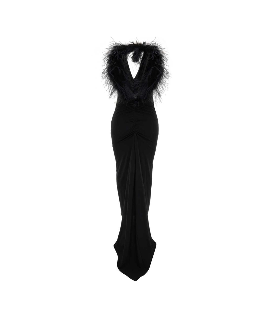 BLUMARINE Черное ацетатное вечернее платье, фото 2