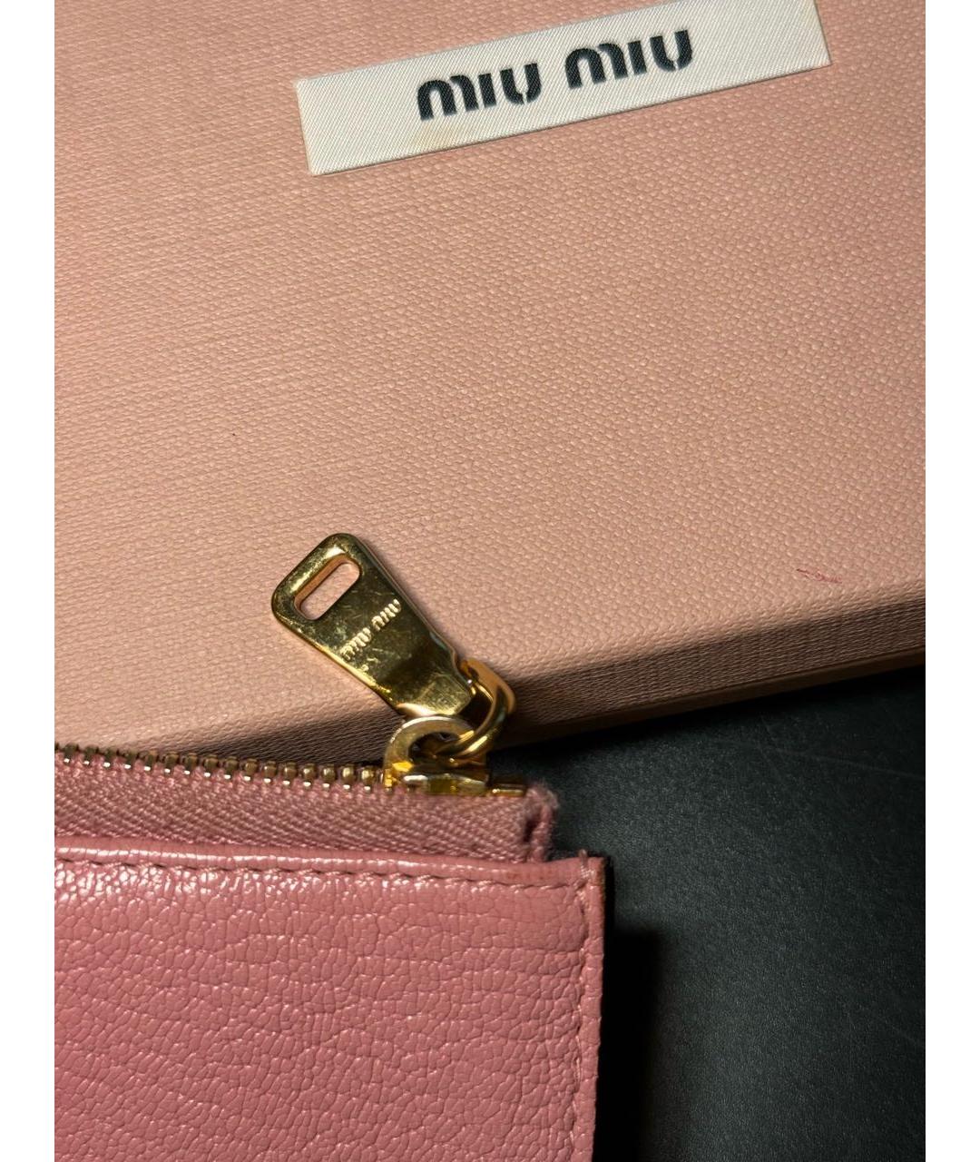 MIU MIU Розовый кардхолдер, фото 3