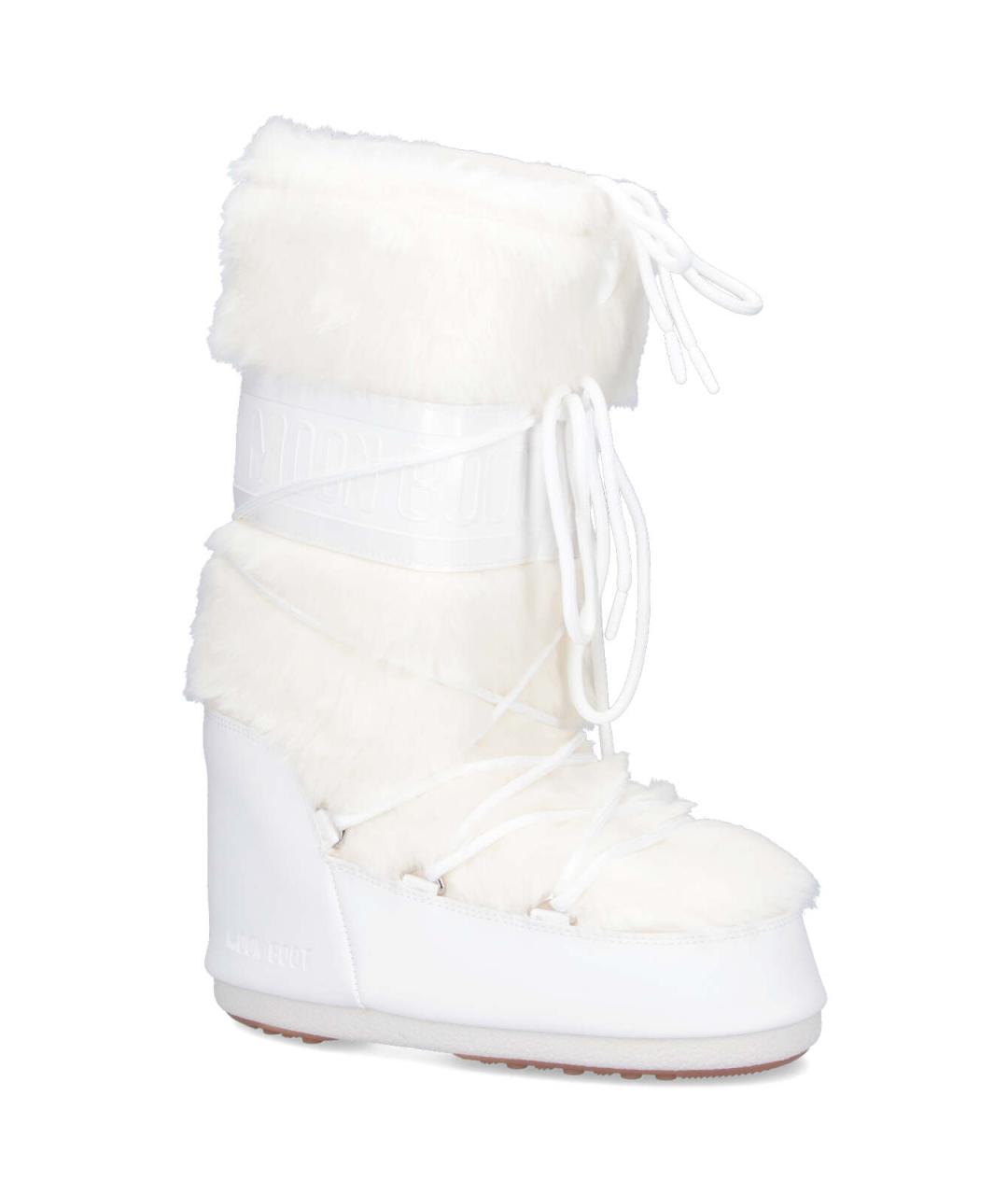 MOON BOOT Белые синтетические сапоги, фото 2