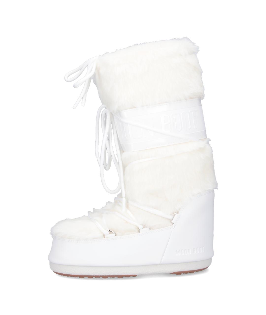 MOON BOOT Белые синтетические сапоги, фото 3
